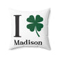 I Clover Madison Spun Polyester Square Pillow