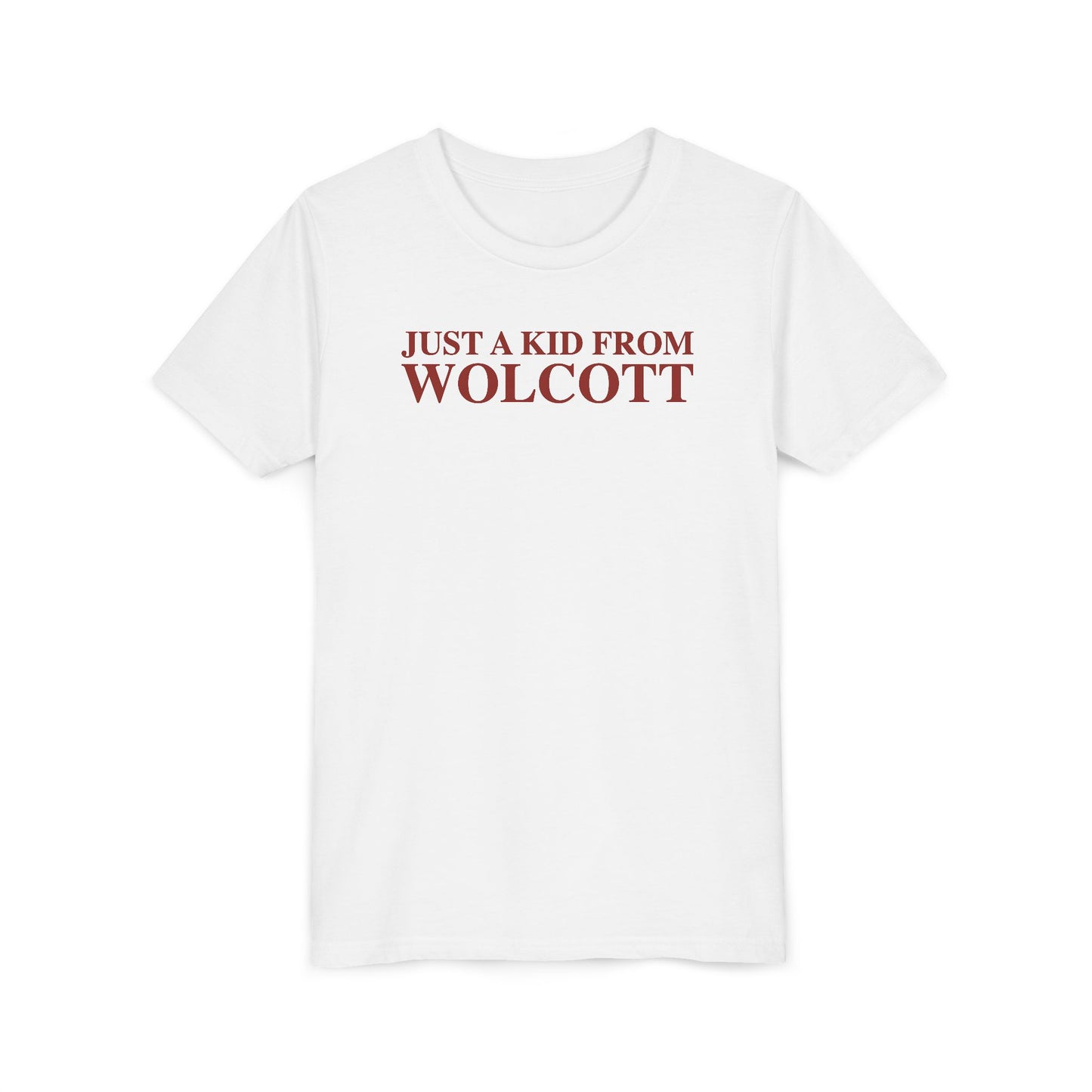 Just a kid from Wolcott Youth Short Sleeve T-Shirt