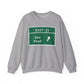 Vintage Merritt Parkway Exit 33 Sign Unisex Heavy Blend™ Crewneck Sweatshirt