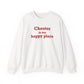 Chester is My Happy Place Unisex Heavy Blend™ Crewneck Sweatshirt