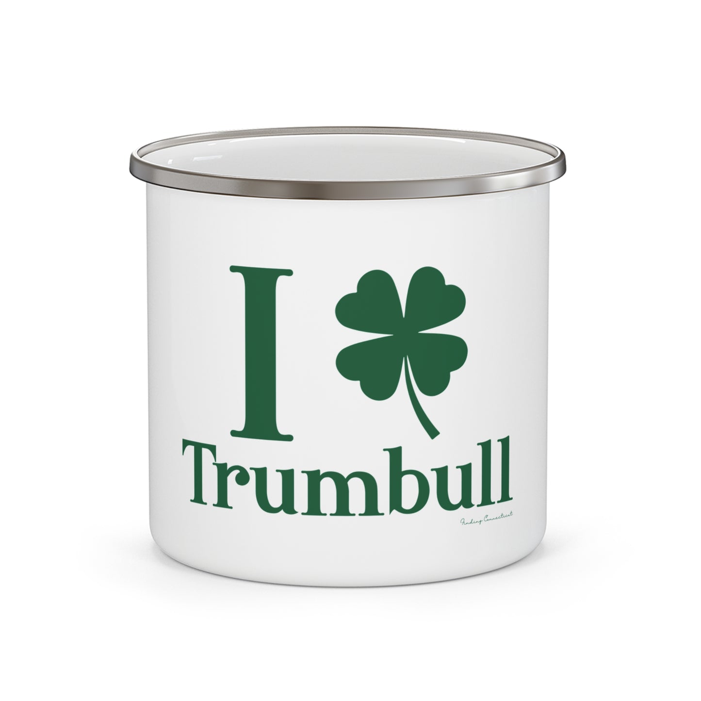 I Clover Trumbull Enamel Camping Mug