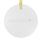 I Heart Fairfield. Glass Ornaments