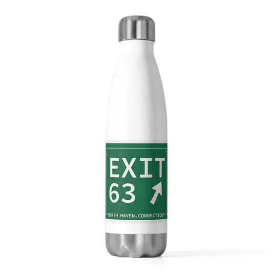 Vintage Exit 63 WCP Sign 20oz Insulated Bottle