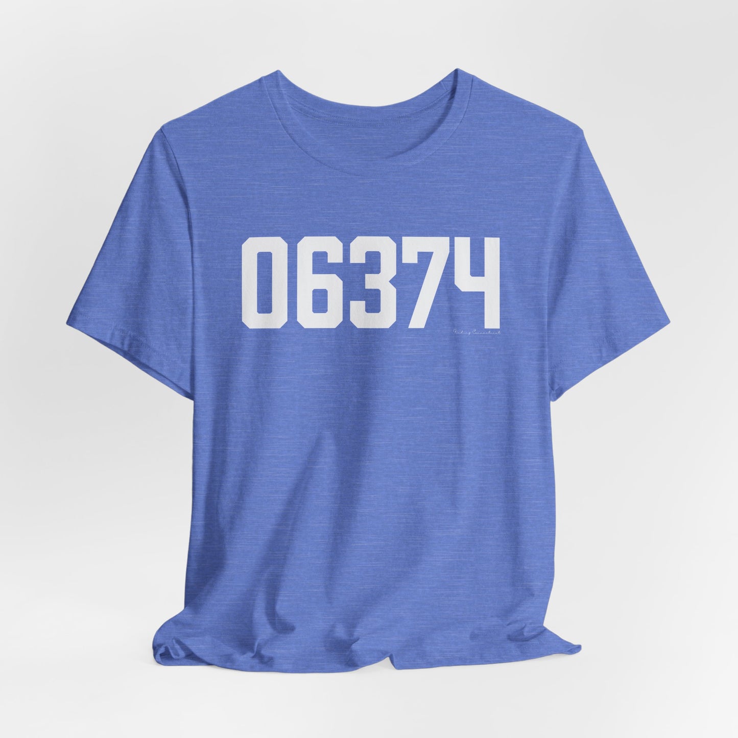 06374 Plainfield CT Zip Code Unisex Jersey Short Sleeve T-Shirt