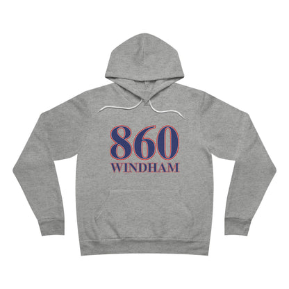 860 Windham Red White & Blue Unisex Sponge Fleece Pullover Hoodie