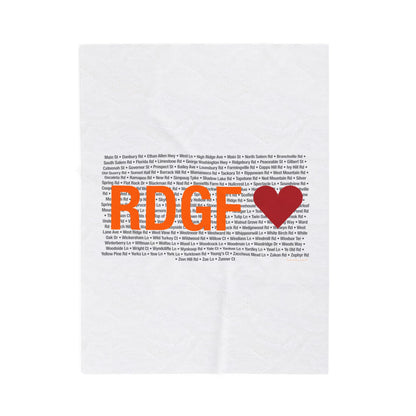 Ridgefield Love Velveteen Plush Blanket