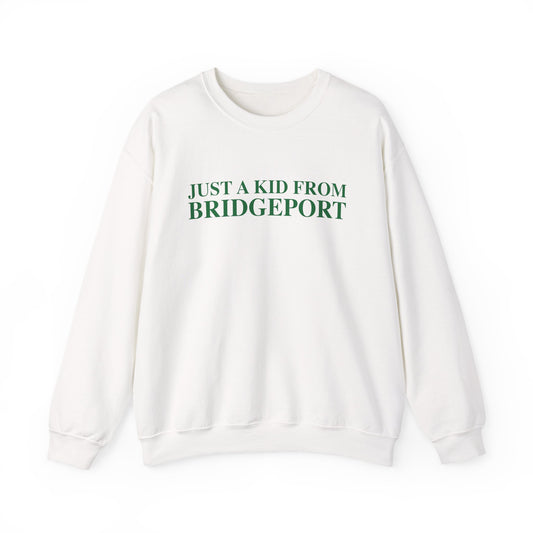 Just a kid from Bridgeport Unisex Heavy Blend™ Crewneck Sweatshirt