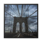 In the middle of the bridge Gallery Canvas Wraps, Square Frame
