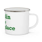 Chaplin is My Happy Place Enamel Camping Mug