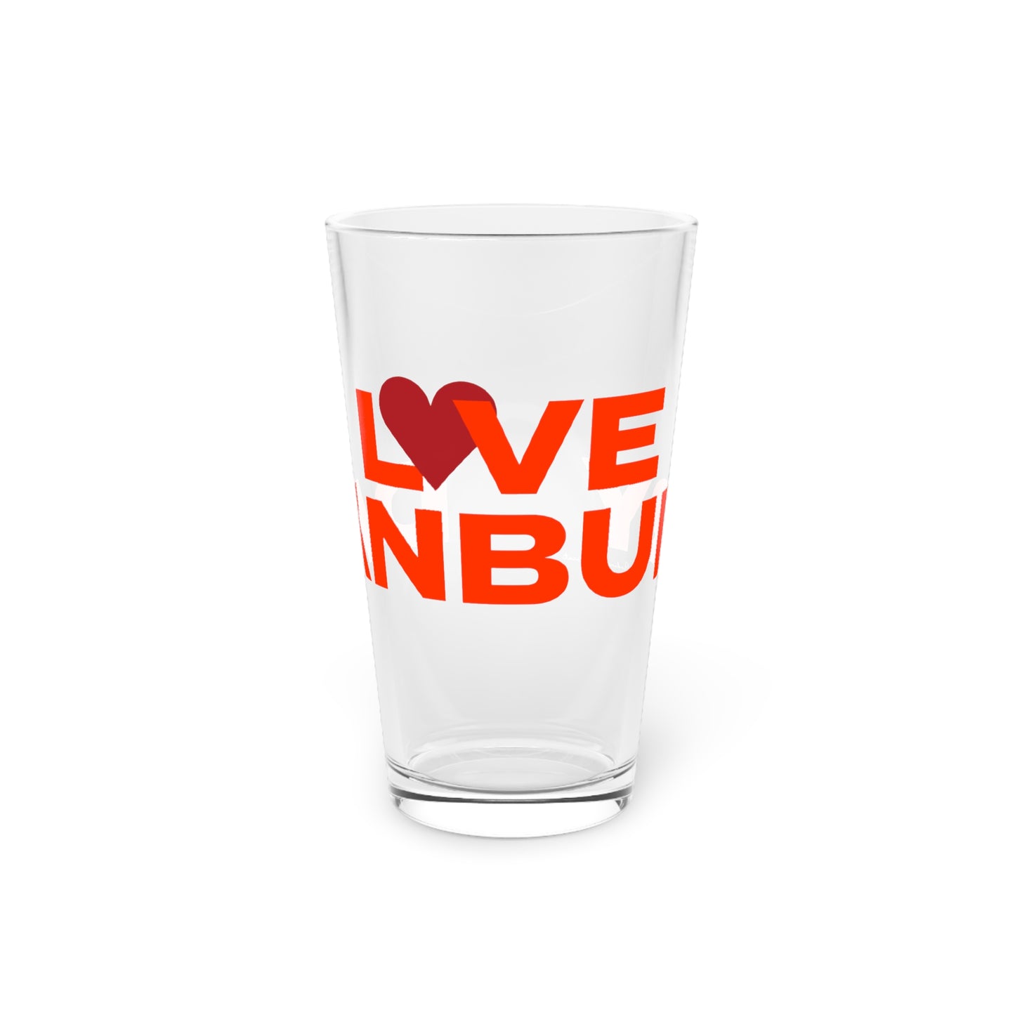 Love Danbury Pint Glass, 16oz