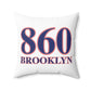 860 Brooklyn Red, White & Blue Spun Polyester Square Pillow