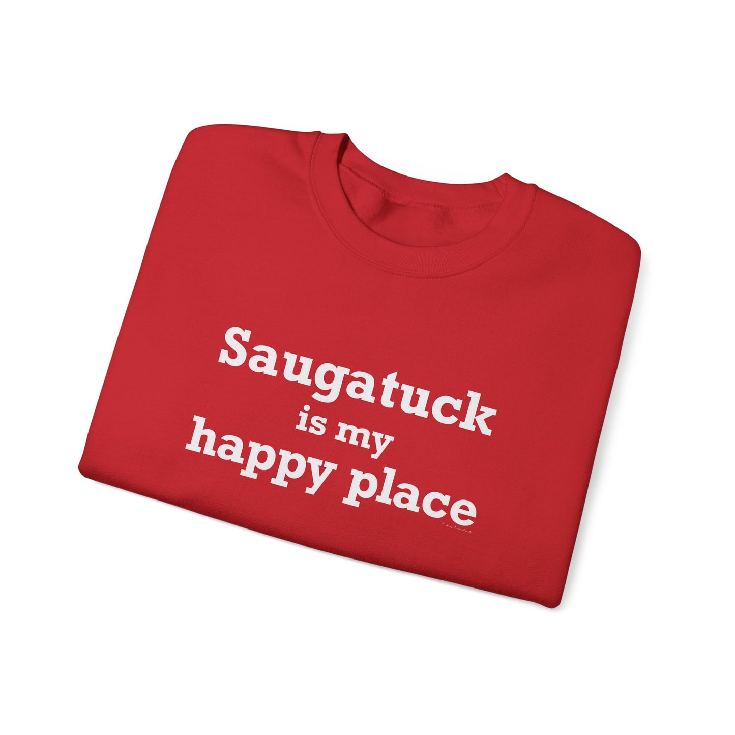 Saugatuck Is My Happy Place Unisex Heavy Blend™ Crewneck Sweatshirt