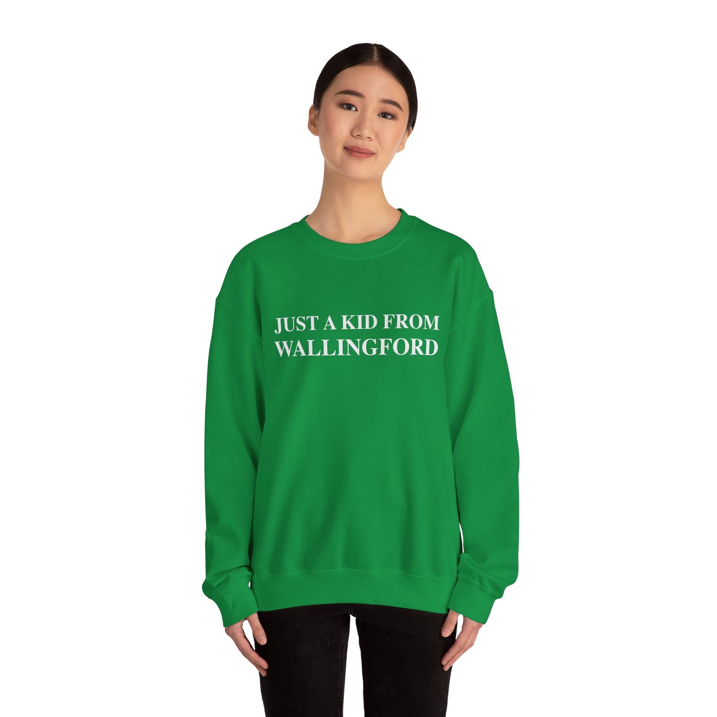 Just a kid from Wallingford Unisex Heavy Blend™ Crewneck Sweatshirt