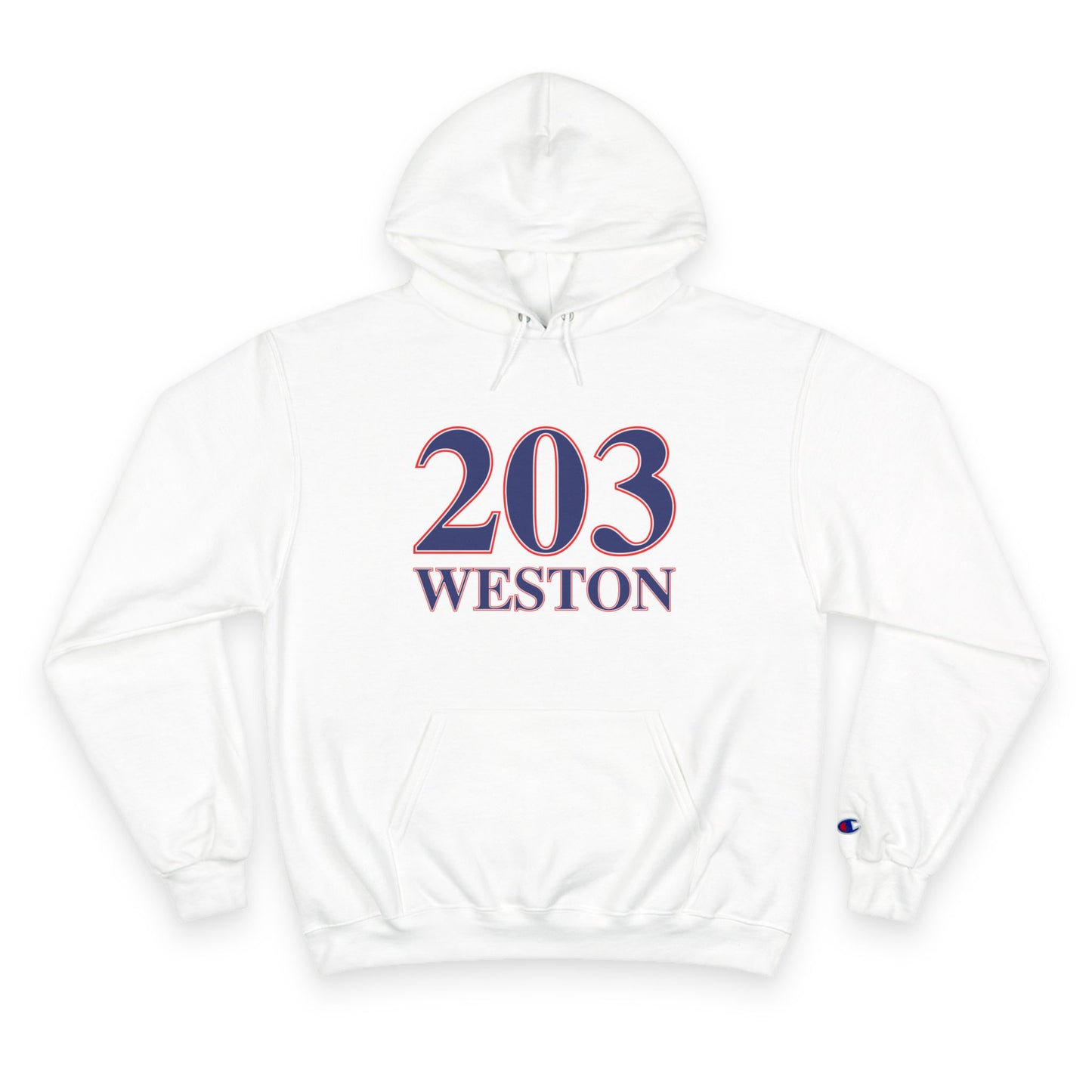 203 Weston Red White & Blue Champion Hoodie
