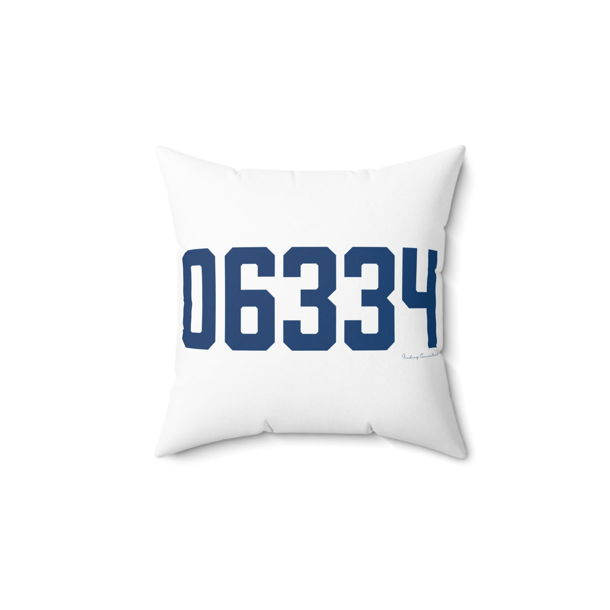 06334 Bozrah Connecticut Zip Code Spun Polyester Square Pillow