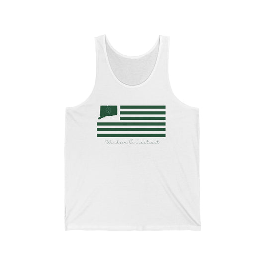 Windsor Connecticut St Patrick’s Day Flag Unisex Jersey Tank Top