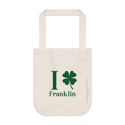 I Clover Franklin Organic Canvas Tote Bag