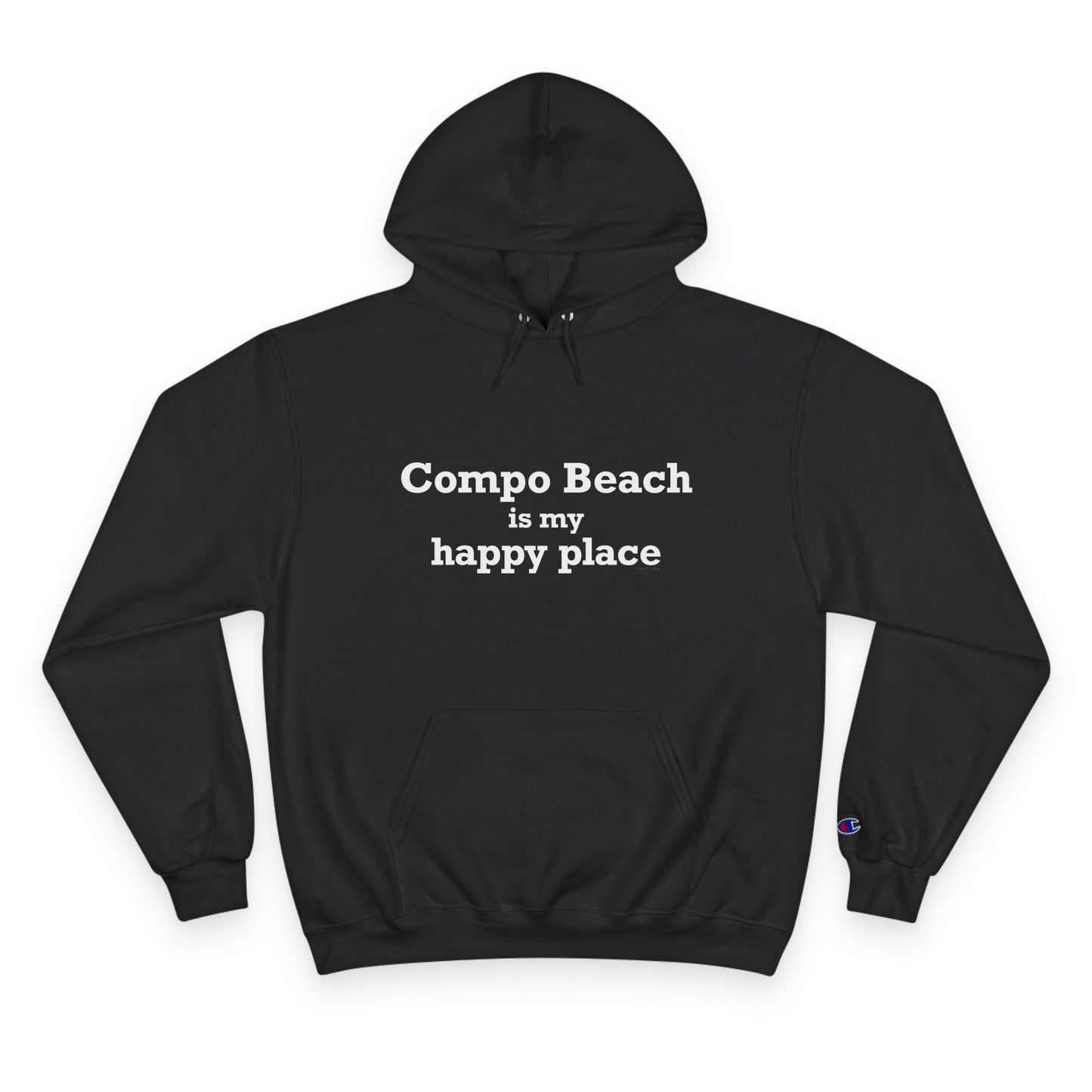 Compo Beach Is My Happy Place Champion Hoodie Sweatshirt