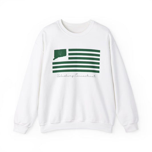 Salisbury Connecticut St. Patrick’s Day Flag Unisex Heavy Blend™ Crewneck Sweatshirt