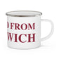 Just a kid from Greenwich Enamel Camping Mug