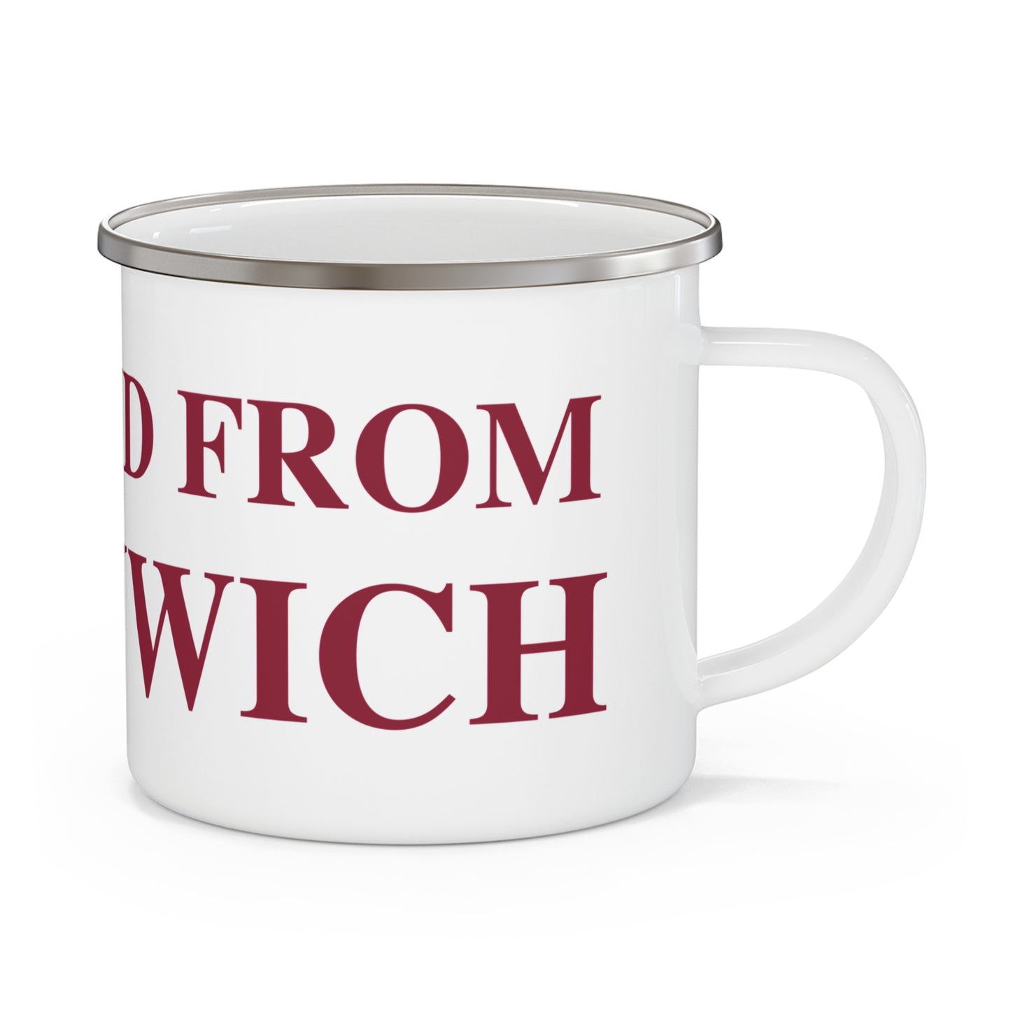 Just a kid from Greenwich Enamel Camping Mug