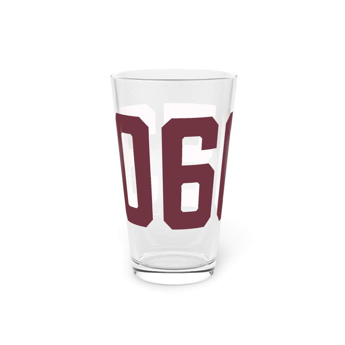 06053 New Britain Connecticut Zip Code Pint Glass, 16oz