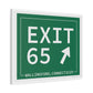 Vintage Exit 65 WCP Sign Matte Canvas, Stretched, 1.25"