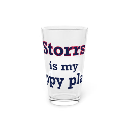 Storrs Is My Happy Place Pint Glass, 16oz