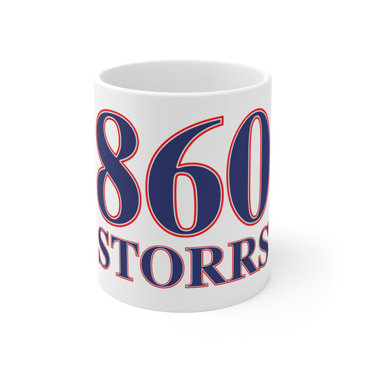 860 Storrs Red, White & Blue Mug 11oz
