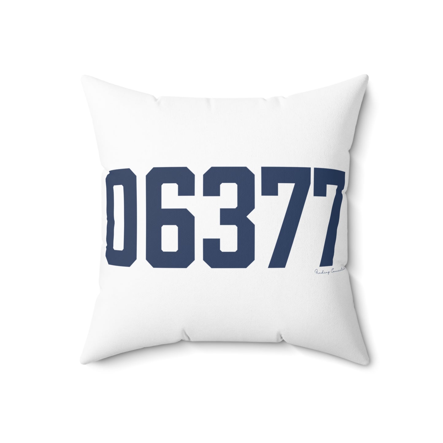 06377 Sterling Connecticut Zip Code Spun Polyester Square Pillow
