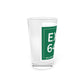 Vintage Exit 64 WCP Sign Pint Glass, 16oz