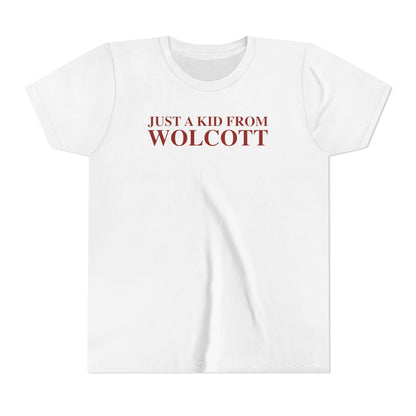 Just a kid from Wolcott Youth Short Sleeve T-Shirt