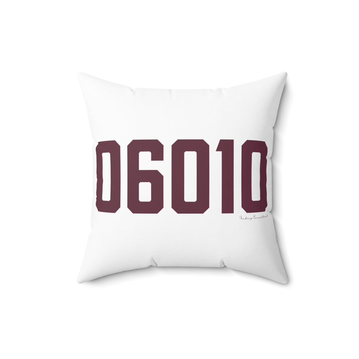 06010 Bristol Connecticut Zip Code Polyester Square Pillow