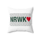 Norwalk Love Spun Polyester Square Pillow