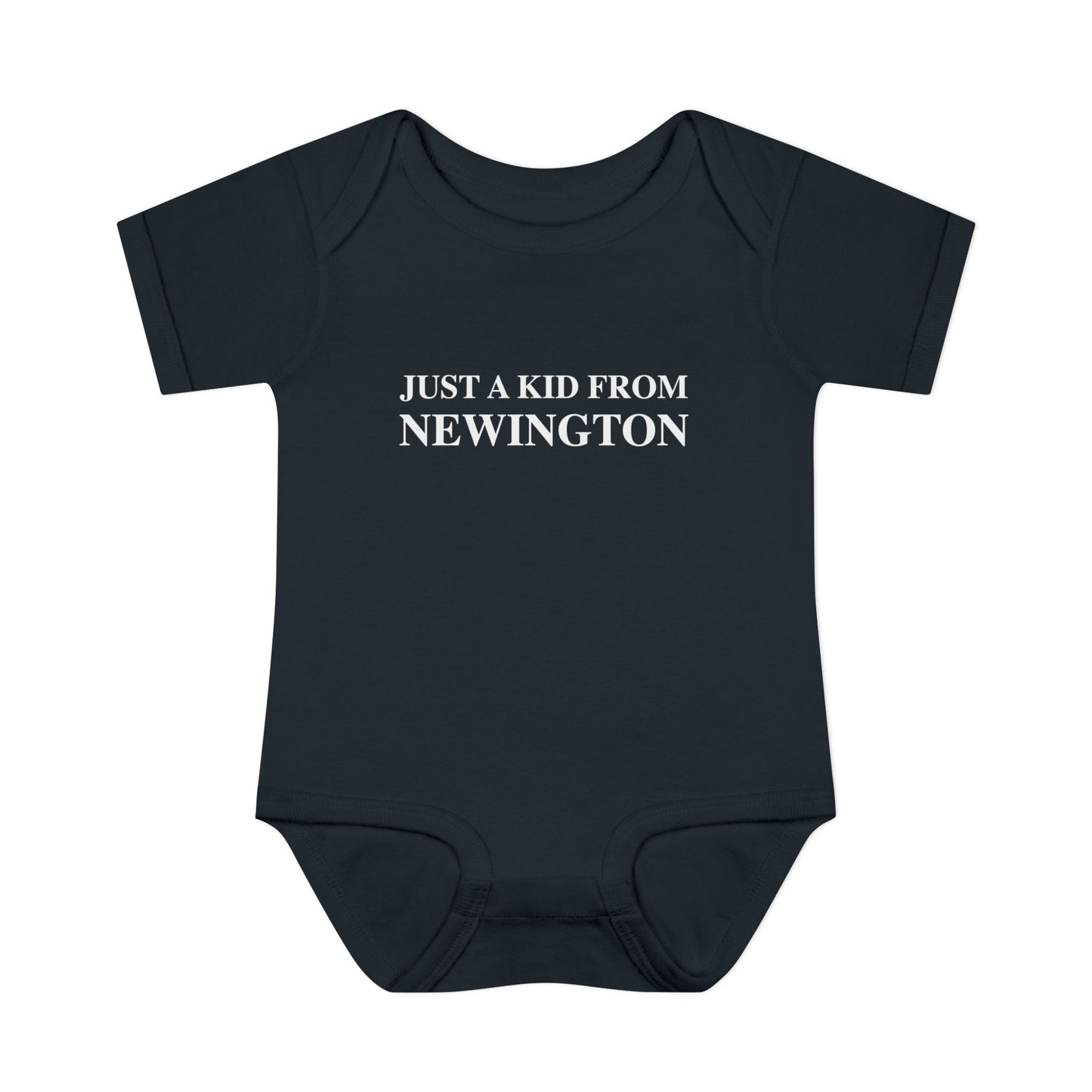 Just a kid from Newington Infant Baby Rib Bodysuit