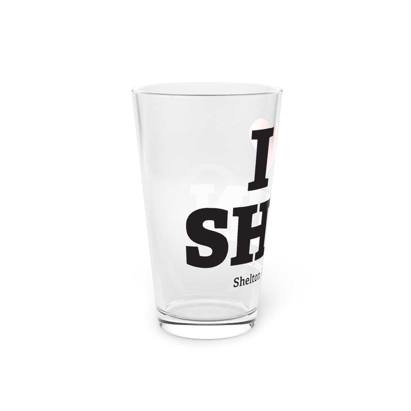 I Heart SHTN Pint Glass, 16oz