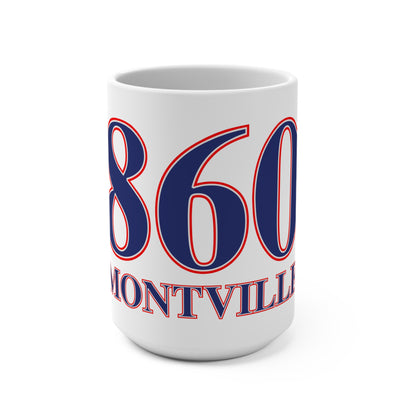 860 Montville Red, White & Blue Mug 15oz