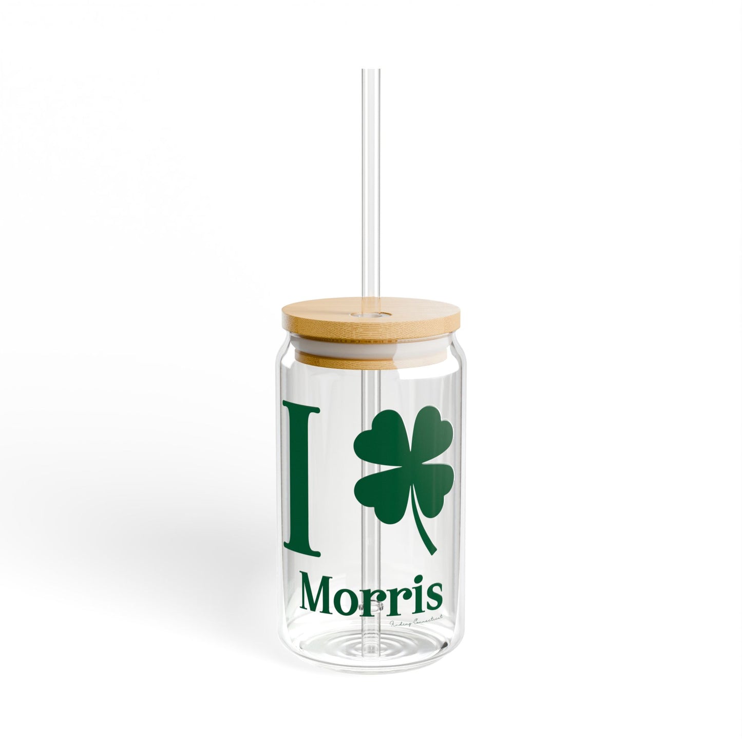 I Clover Morris  Sipper Glass, 16oz