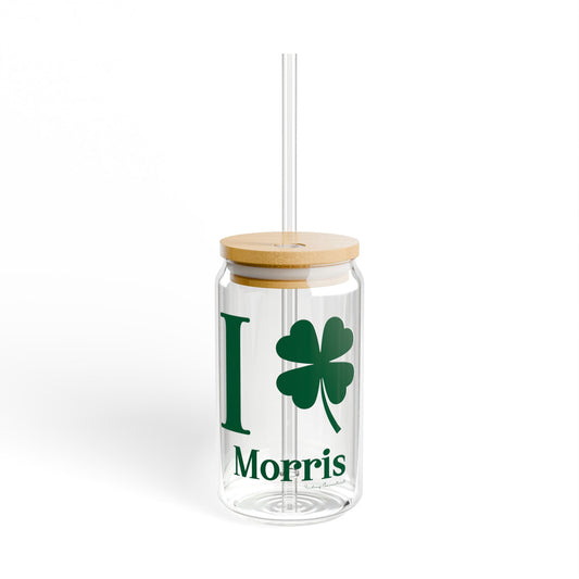 I Clover Morris  Sipper Glass, 16oz