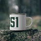 06851 Norwalk Connecticut Zip Code Enamel Camping Mug