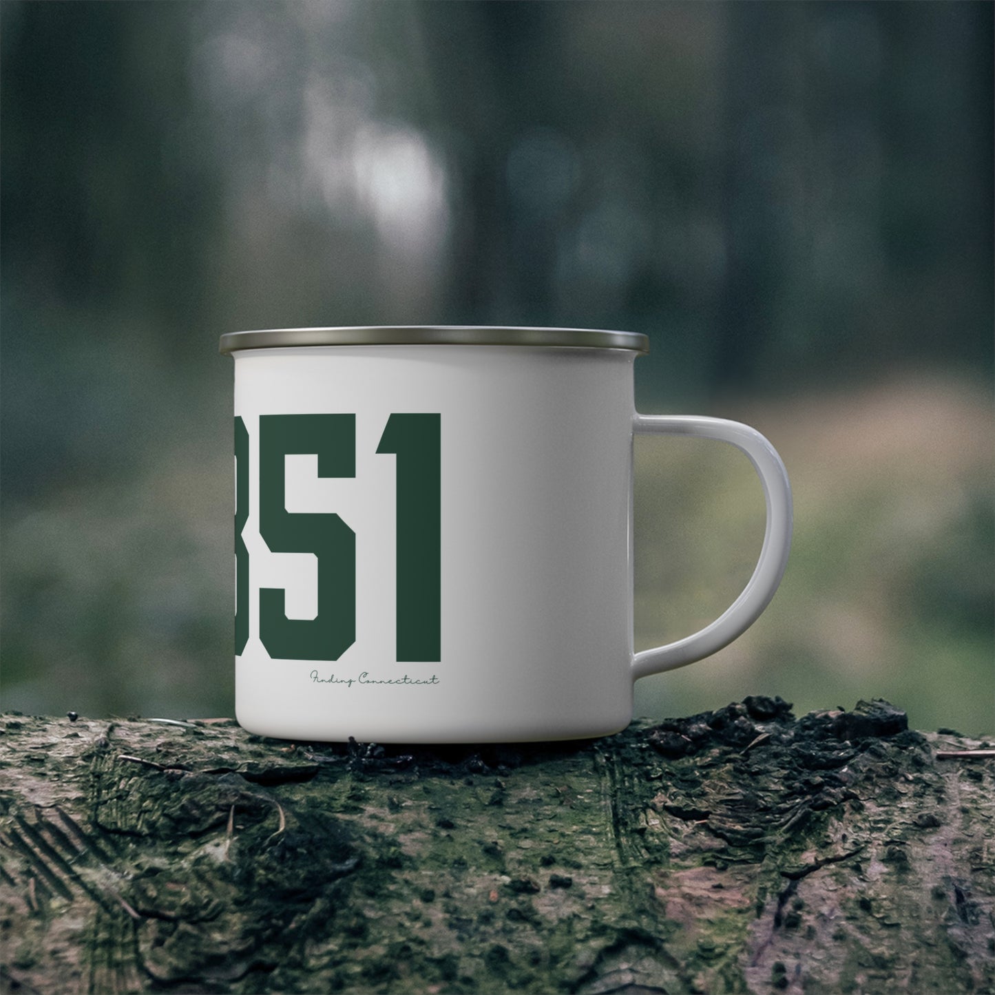 06851 Norwalk Connecticut Zip Code Enamel Camping Mug