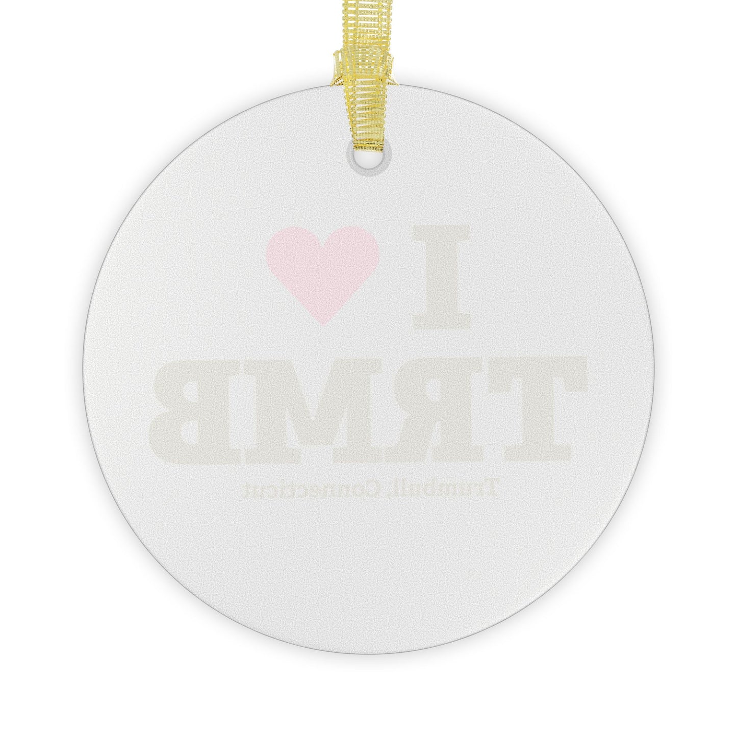 I Heart TRMB Glass Ornaments