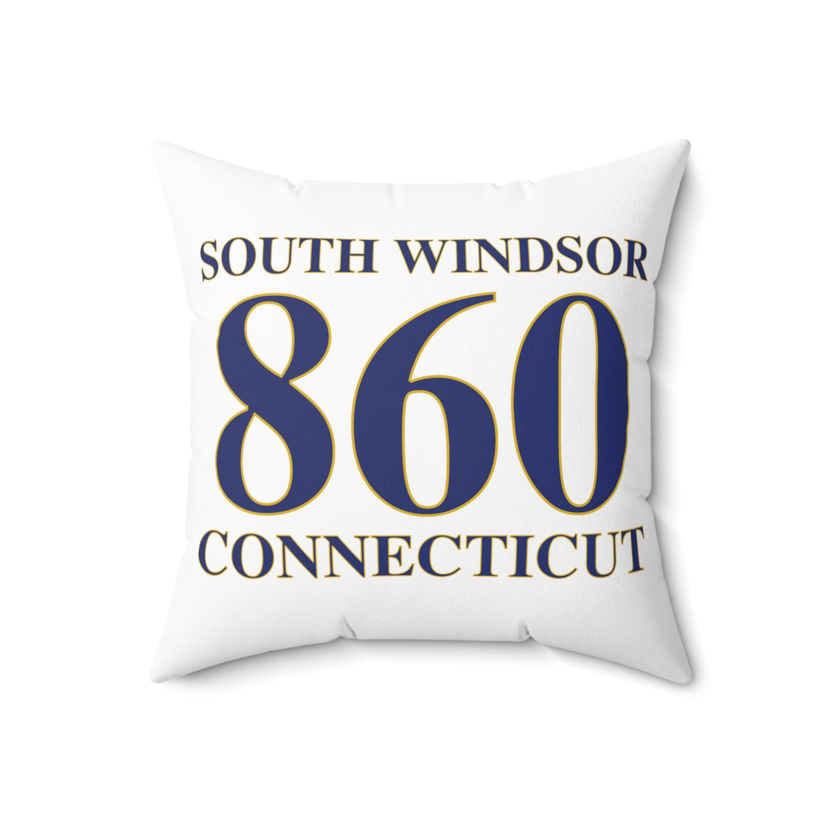 South Windsor 860 Connecticut Polyester Square Pillow