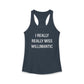 I Really Really Miss Willimantic Women's Ideal Racerback Tank Top