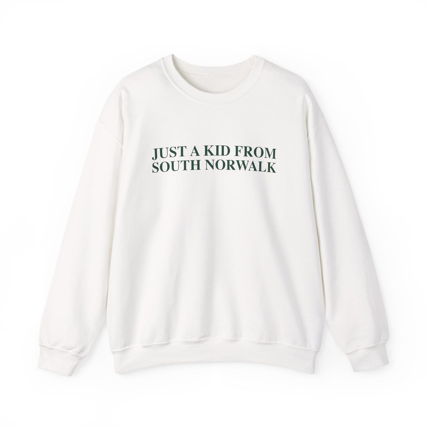 Just a kid from South Norwalk Unisex Heavy Blend™ Crewneck Sweatshirt