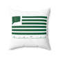Manchester Connecticut St. Patrick’s Day Flag Spun Polyester Square Pillow