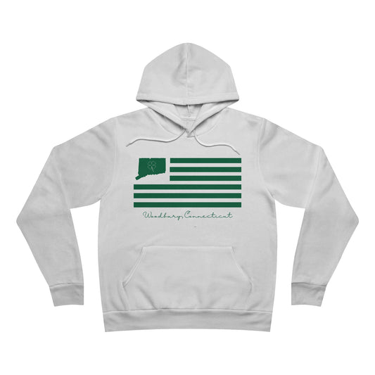 Woodbury Connecticut St. Patrick’s Day Flag Unisex Sponge Fleece Pullover Hoodie