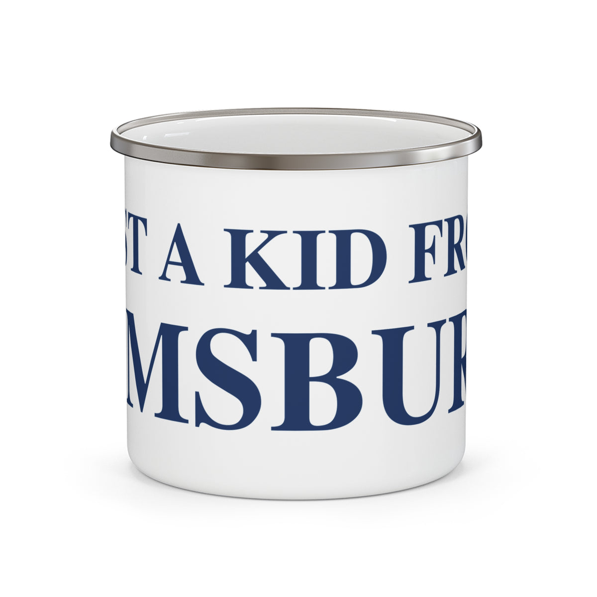 Just a kid from Simsbury Enamel Camping Mug