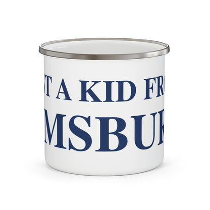 Just a kid from Simsbury Enamel Camping Mug