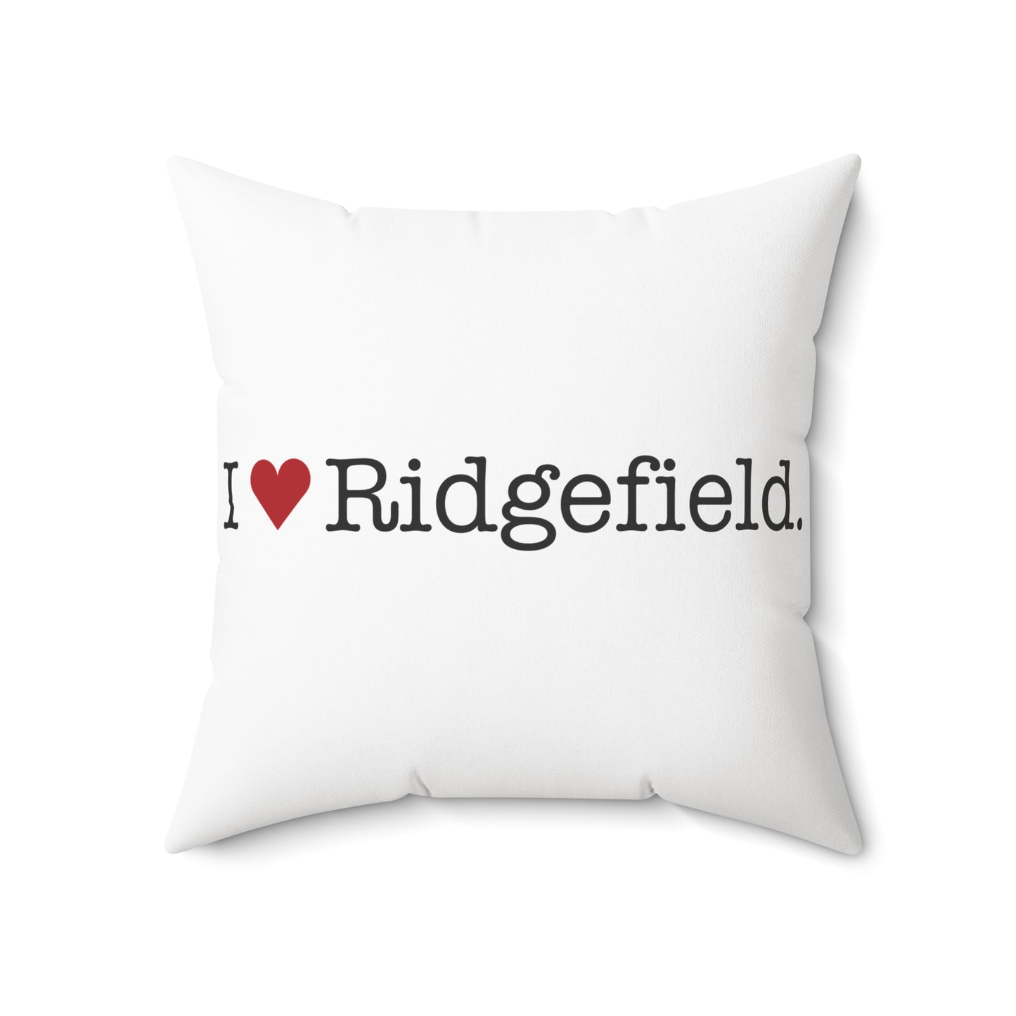 I Heart Ridgefield. Spun Polyester Square Pillow